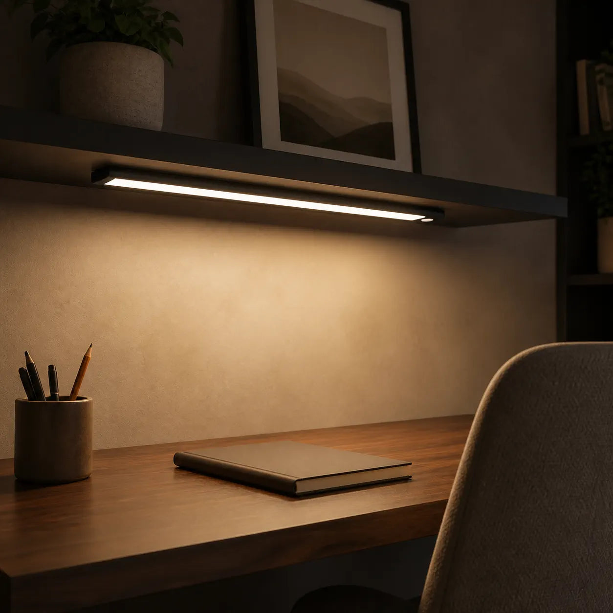 Type-C Rechargeable Under Cabinet LED Light Bar - Smart Motion Sensor, 3 Color