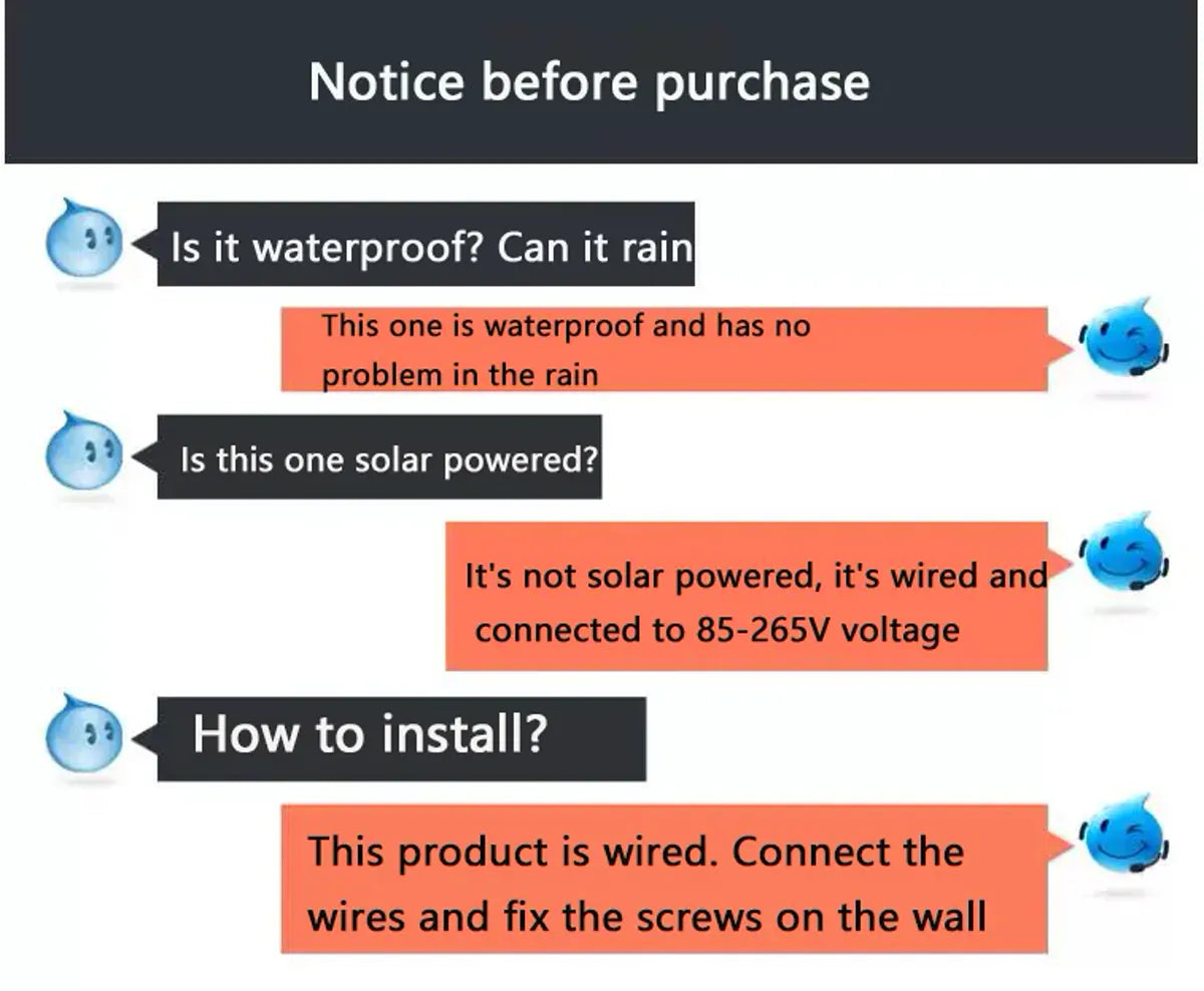 Ultrahelle, wasserdichte Wandleuchten für kreative Heim- und Außenbeleuchtung – LED-Lampen für die Wanddekoration