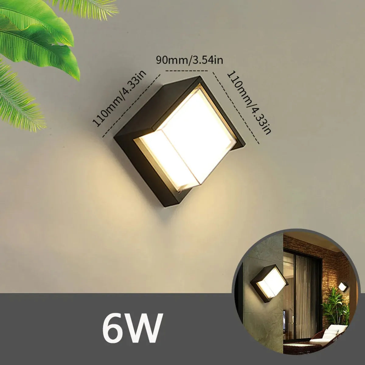 Ultrahelle, wasserdichte Wandleuchten für kreative Heim- und Außenbeleuchtung – LED-Lampen für die Wanddekoration