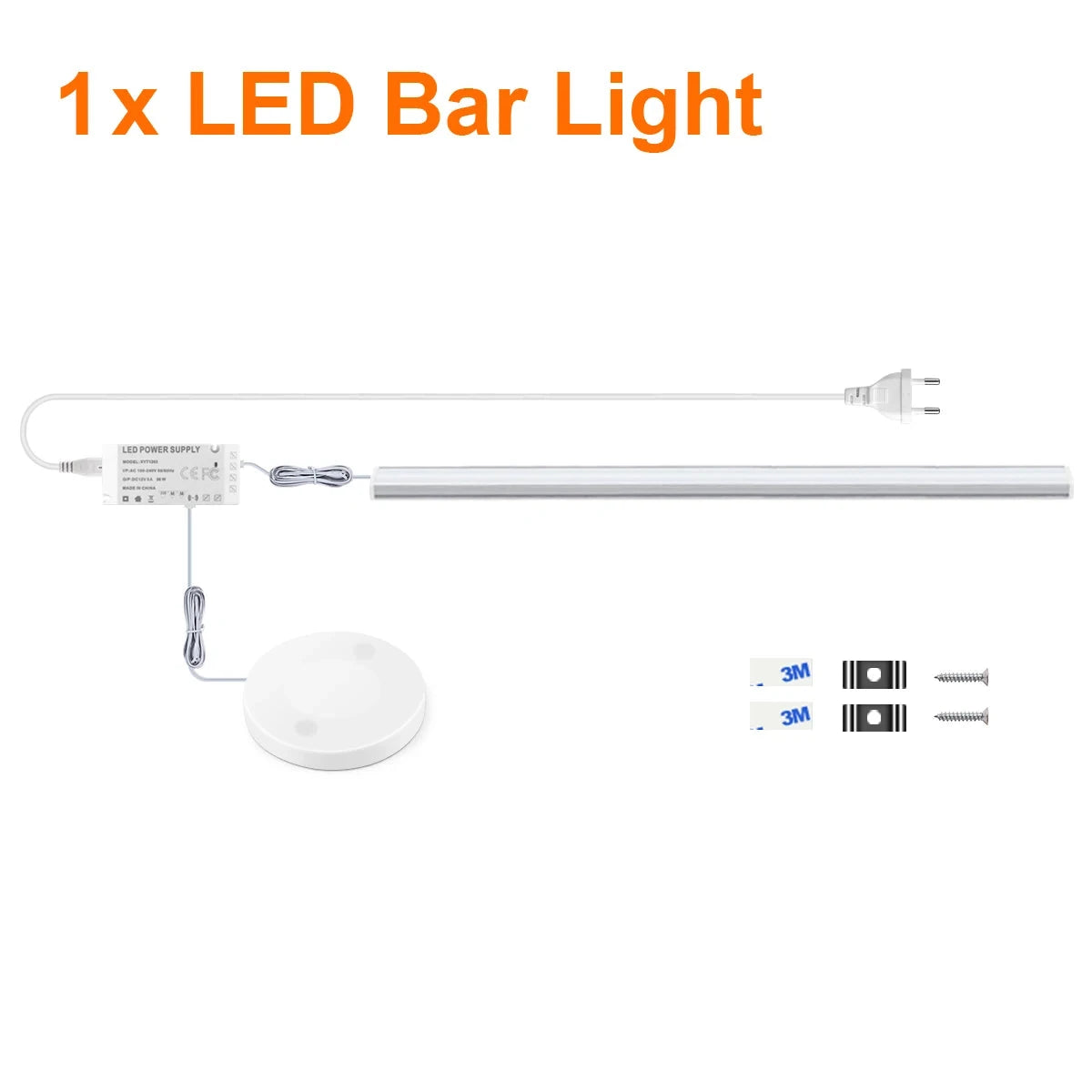 Ultra-thin Touch Sensor Under  Cabinet LED Light Bar for Kitchen Wardrobe Lighting