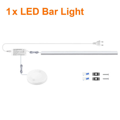 Ultra-thin Touch Sensor Under  Cabinet LED Light Bar for Kitchen Wardrobe Lighting