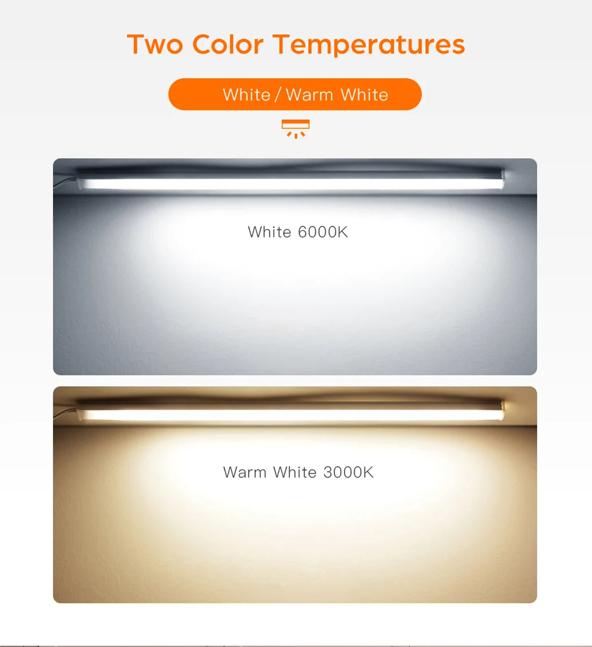 Ultra-thin Touch Sensor Under  Cabinet LED Light Bar for Kitchen Wardrobe Lighting