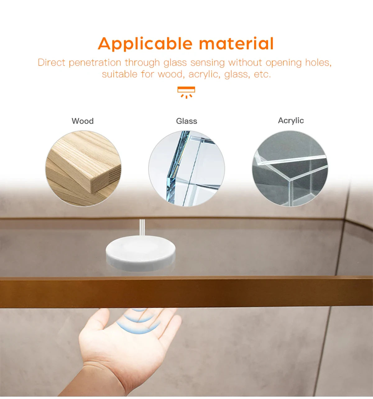 Ultra-thin Touch Sensor Under  Cabinet LED Light Bar for Kitchen Wardrobe Lighting