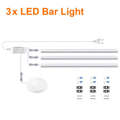 Ultra-thin Touch Sensor Under  Cabinet LED Light Bar for Kitchen Wardrobe Lighting