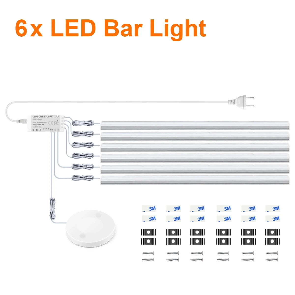 Ultra-thin Touch Sensor Under  Cabinet LED Light Bar for Kitchen Wardrobe Lighting