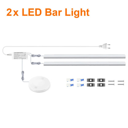 Ultra-thin Touch Sensor Under  Cabinet LED Light Bar for Kitchen Wardrobe Lighting