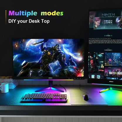 Gaming Remnote Control USB RGBIC Gaming Light Bar - Remote Control, Under Monitor – Lumaz
