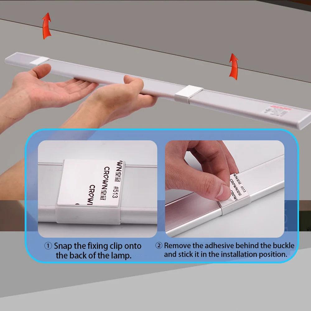 Battery Operated Motion Sensor LED Under Cabinet Light Bar Light - Lumaz