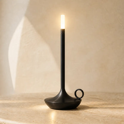 Vintage Candlelight LED Table Lamp - Touch Dimming, USB Rechargeable