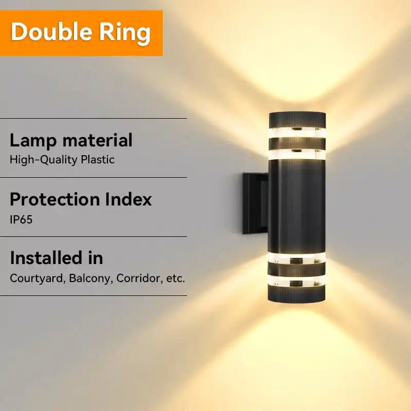 Waterproof E27 LED Outdoor Wall Lights For Porch Garden Wall Sconce