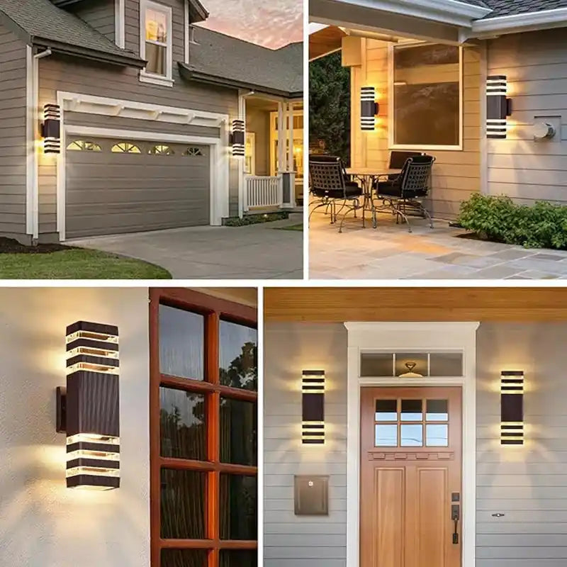 Waterproof E27 LED Outdoor Wall Lights For Porch Garden Wall Sconce