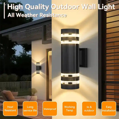 Waterproof E27 LED Outdoor Wall Lights For Porch Garden Wall Sconce