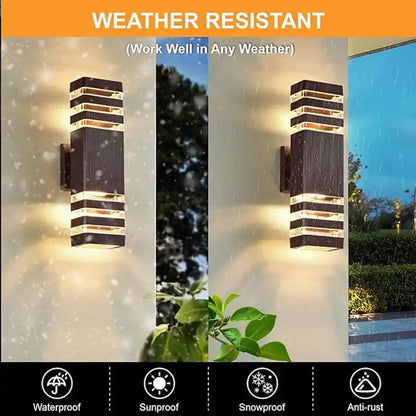 Waterproof E27 LED Outdoor Wall Lights For Porch Garden Wall Sconce