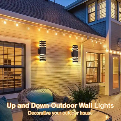 Waterproof E27 LED Outdoor Wall Lights For Porch Garden Wall Sconce