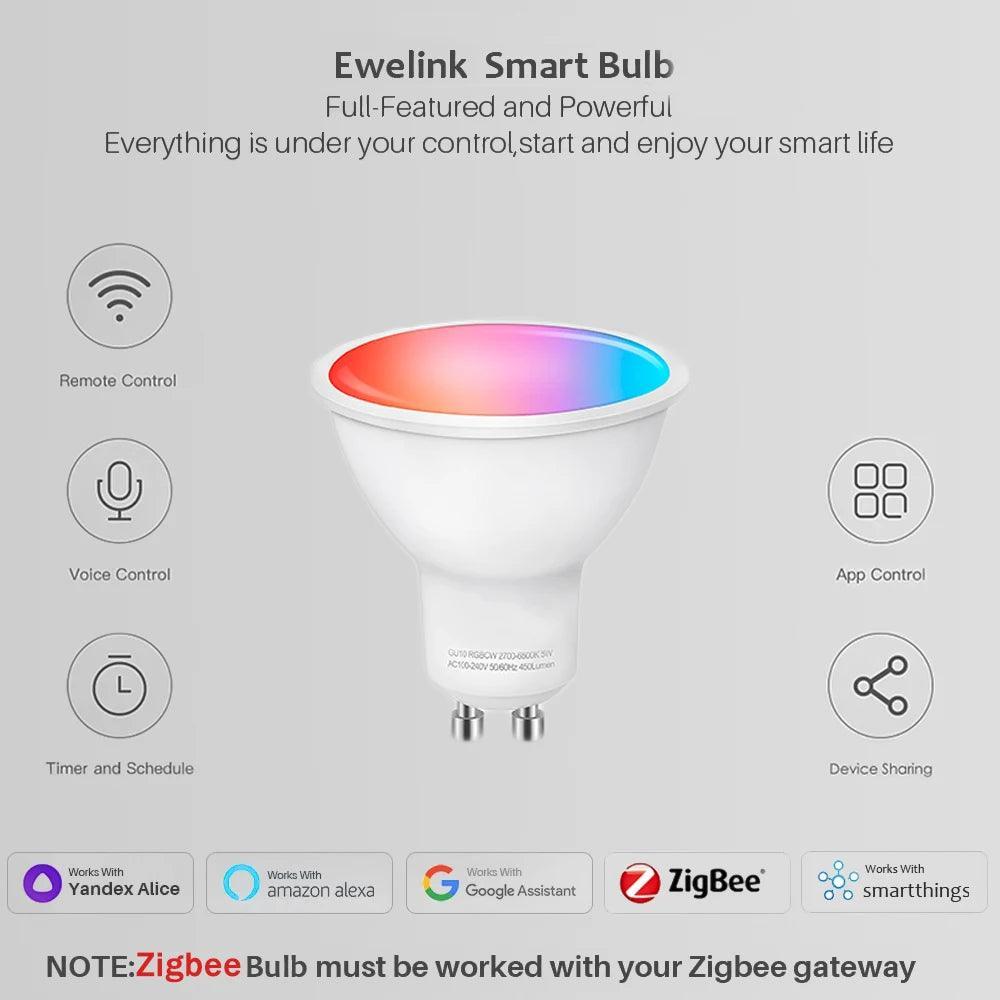 Zigbee GU10 LED Bulbs Wifi RGB Smart LED Bulbs - Lumaz